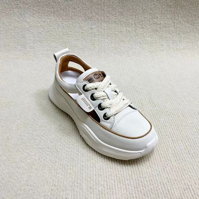 Flat Hollow Women Leather Sandals Breathable Casual Shoes And Lace Up