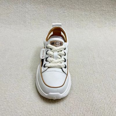 Flat Hollow Women Leather Sandals Breathable Casual Shoes And Lace Up