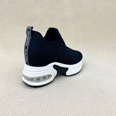Breathable Thick Sole Loafers Ladies PU Mesh Women'S Loafers Thick Sole
