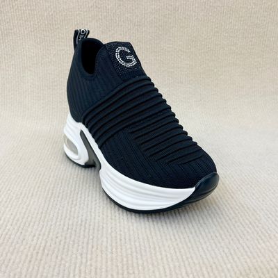 Breathable Thick Sole Loafers Ladies PU Mesh Women'S Loafers Thick Sole