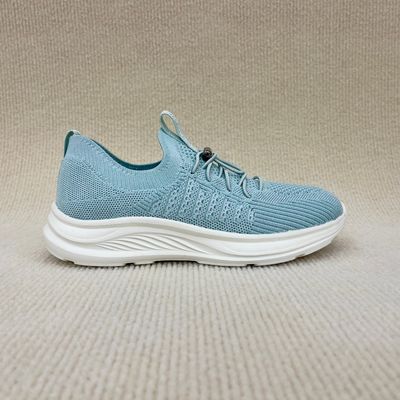 Stylish blue soft bottom breathable ladies sport running shoes athletic