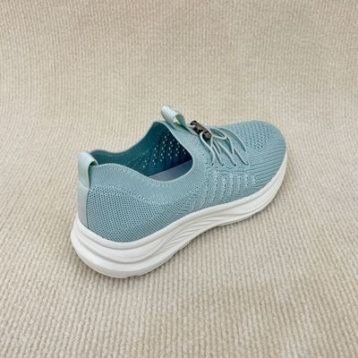 Stylish blue soft bottom breathable ladies sport running shoes athletic